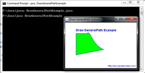 GeneralPath Java Example