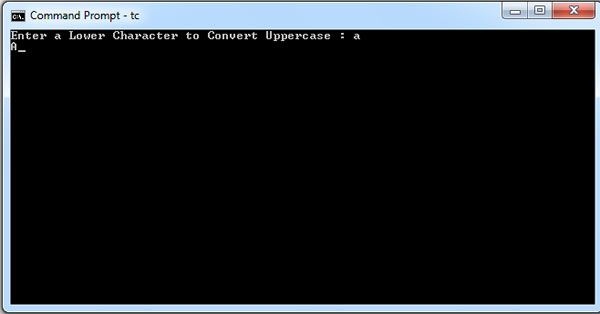 c-program-how-convert-lowercase-to-uppercase-character