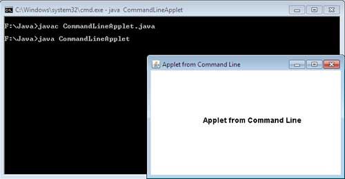 How To Run The Applet From Command Line 