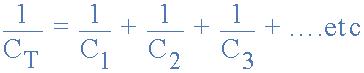 total capacity of the series formula