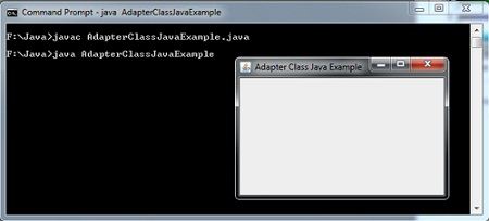 Event Adapter Class in Java Example