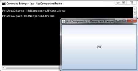 Add Components to JFrame Java Example
