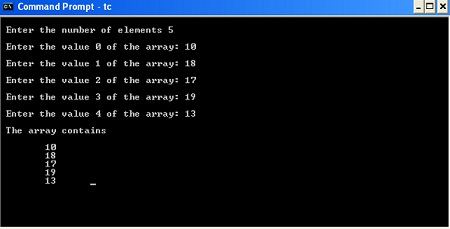 Allocate space dynamically for the array