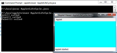 Applet Life Cycle in Java with Example