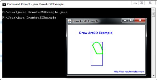 Arc2D Java Example