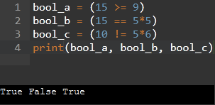 Boolean Data Type in Python