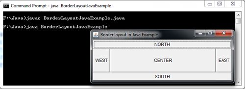 BorderLayout in Java Example