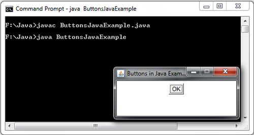 Buttons in Java Example