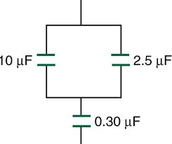 Capacitors in series-parallel