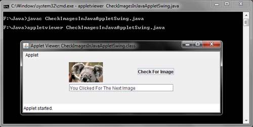 Check Images in Java Applet Example