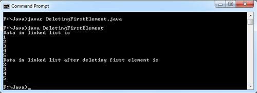 Deleting First Element of Linked List 