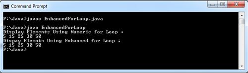 Enhanced For Loop in Java with Example