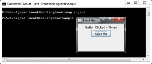 Event Handling in Java Swing Examples