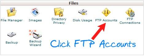 Cpanel FTP Accounts