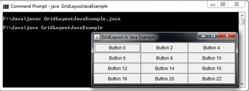 GridLayout in Java Example