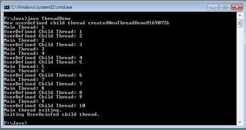 IMPLEMENTING Runnable Third Output