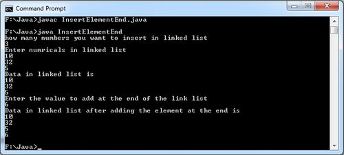 java array add element to end