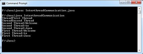 Interthread Communication in Java Example