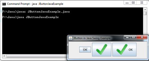 JButton in Java Swing Example