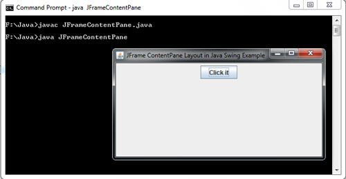 JFrame ContentPane Layout 