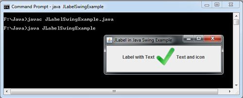 JLabel in Java Swing Example