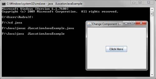  Change Component Location While Clicking Button In Java Swing