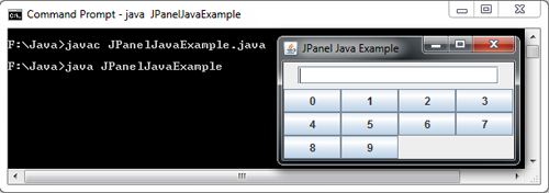 JPanel in Java Swing Example