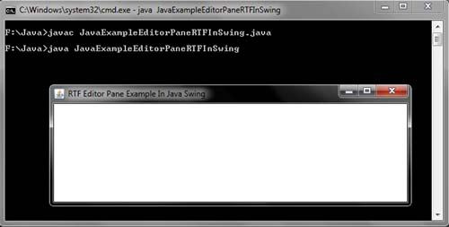 Java JEditorPane RTF Example