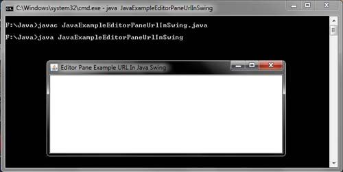 Java JEditorPane URL Example