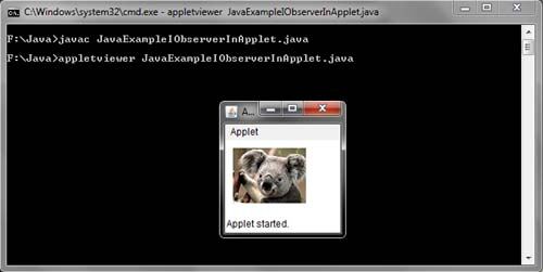 Draw Image and ImageObserver in Java Applet