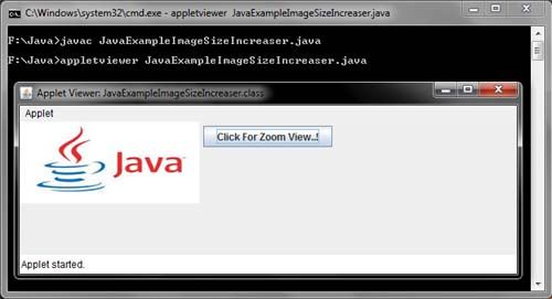 Java Example Image Size Increaser