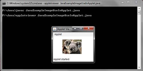 Image Use in Applet Java Example