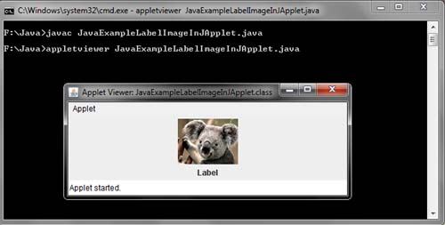 java - JLabel and Image within JApplet