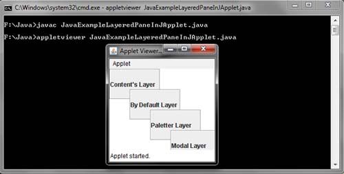 JLayeredPane in Java Swing Example