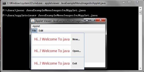Java - Add Icon to Menu Item Example