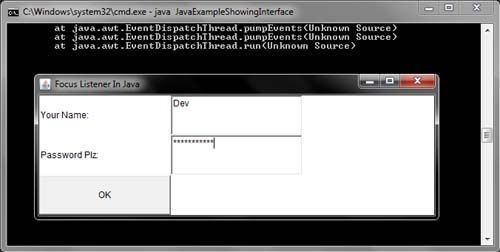 FocusListener in Java Example