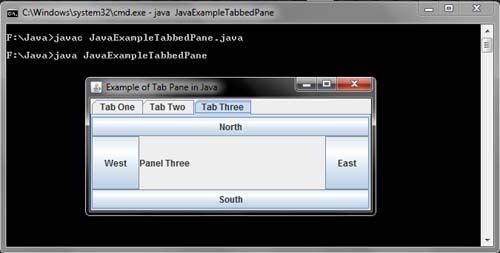 JTabbedPane Java Example