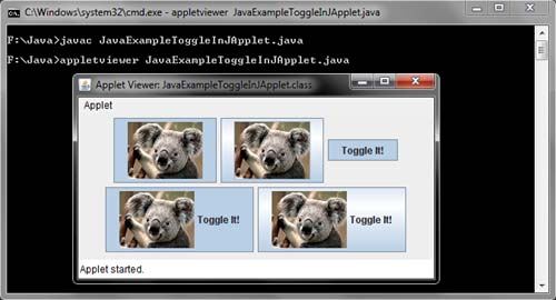 JToggleButton Java Example
