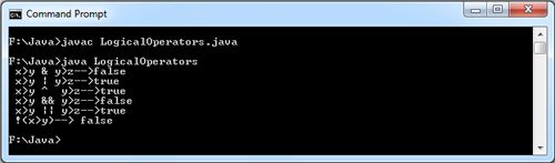 Logical Operators in Java Examples