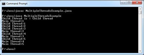 Multiple Threads in Java Example