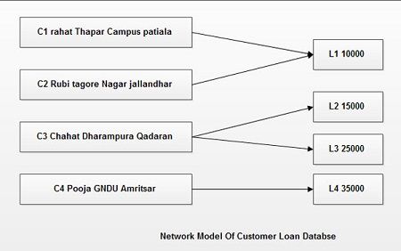 Network Model of Customer Loan Database