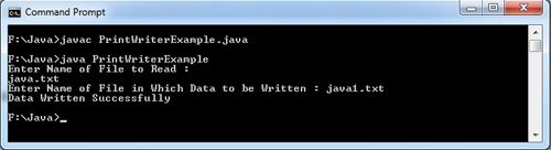 PrintWrite in Java Example