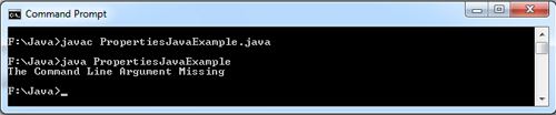 Properties in Java Example