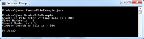 RandomAccessFile in Java Examples