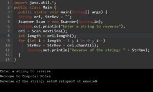 How To Reverse String In Java - Computer Notes