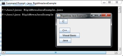 Rigid Area Filler in Java Swing Example