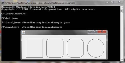 Round Rectangles in Java Swing Example