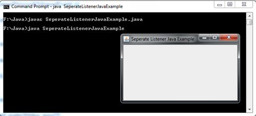 Java Separate Listener Class Example
