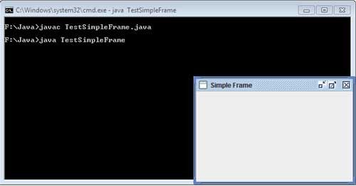 Simple Window Using JFrame