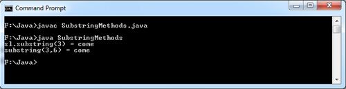 String substring() in Java Example